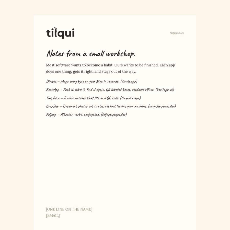 Field Notes