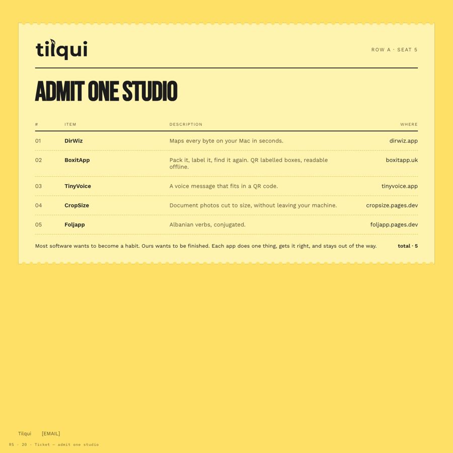 Ticket