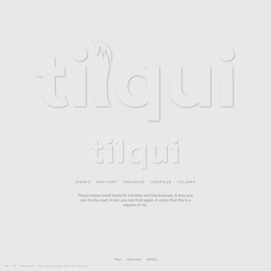 Embossed